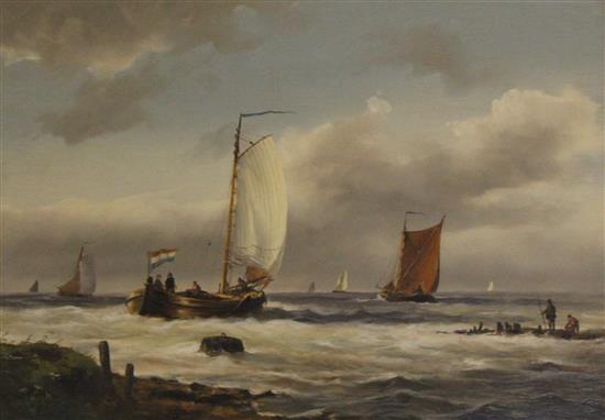 Picture, sailing boats at sea